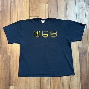 Vintage champion espn eat sleep watch espn navy tee‎ size 2XL XXL